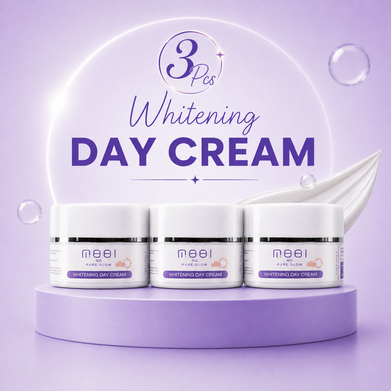 3 PCS - MOOI Whitening Day Cream